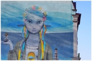 Murale w Kijowie na Ukrainie