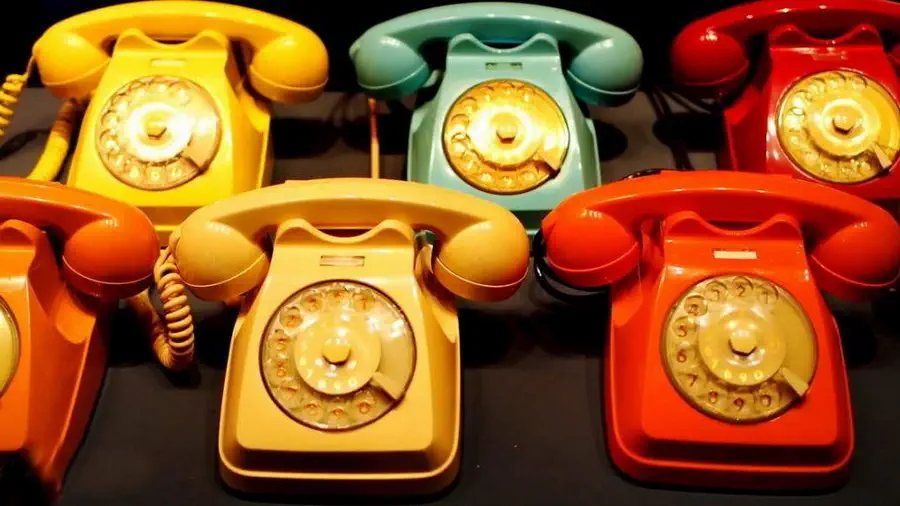 Aparaty telefoniczne w Muzeum Nauki i Techniki w Mediolanie