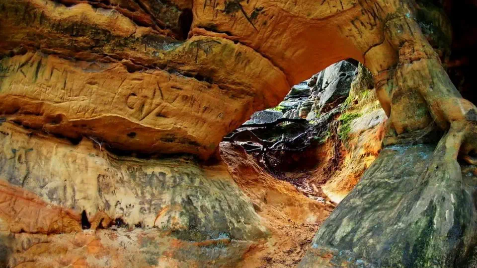 Rezerwat Skałki Piekło pod Niekłaniem w świętokrzyskim