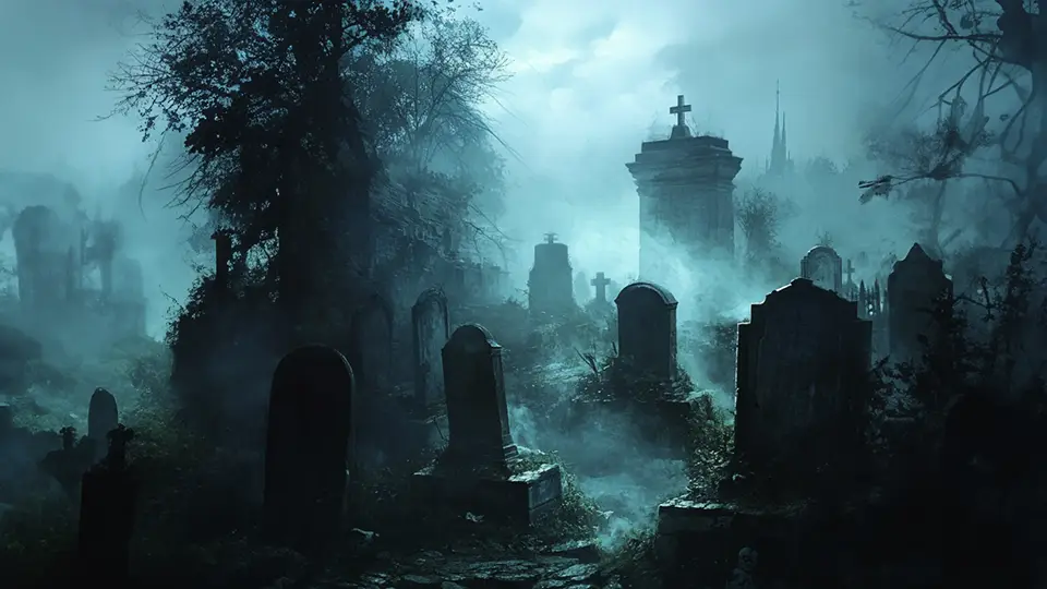 Pogrzebanie żywcem i duch dziewczyny w opowieść grabarza