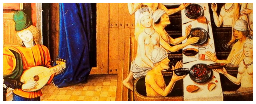 Kąpiele popularne były już w średniowieczu. W łaźniach przesiadywali co zamożniejsi mieszczanie
