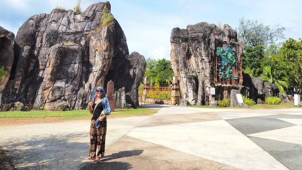Taman na wyspie Langkawi, park malezyjskich legend. Magdalena Kiżewska.
