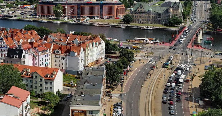 Szczecin - Widok na miasto z wieży Katedry św. Jakuba