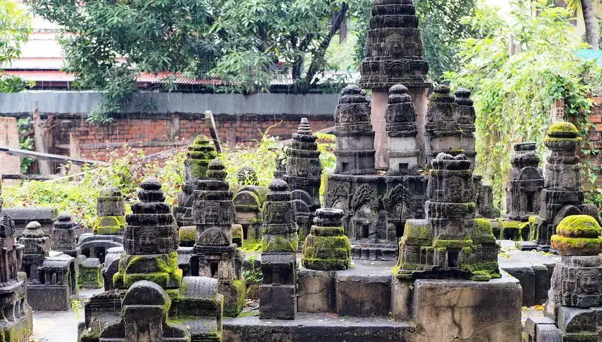 Miniaturowa replika świątyń Angkor Wat