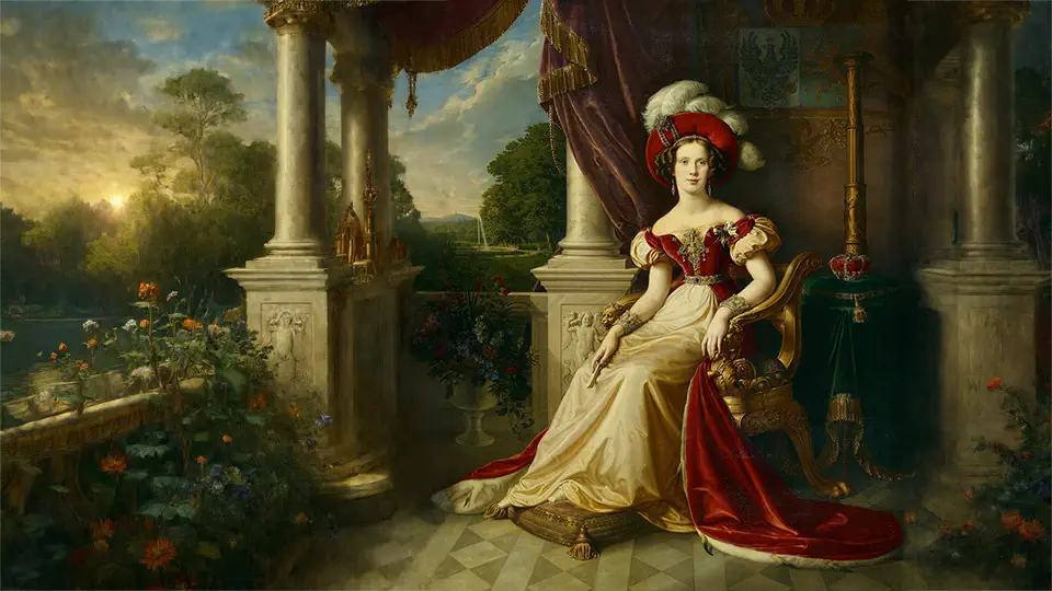 Marianna Orańska na portrecie.