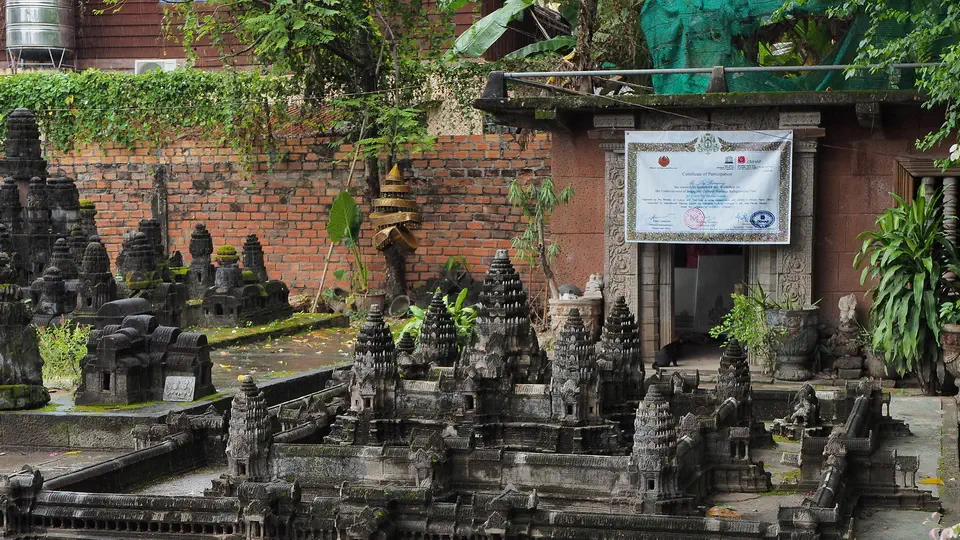 Siem Reap, Kambodża, replika Angkor Wat.