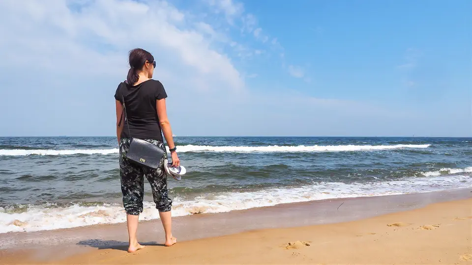Plaża w Sopocie. Magdalena Kiżewska.