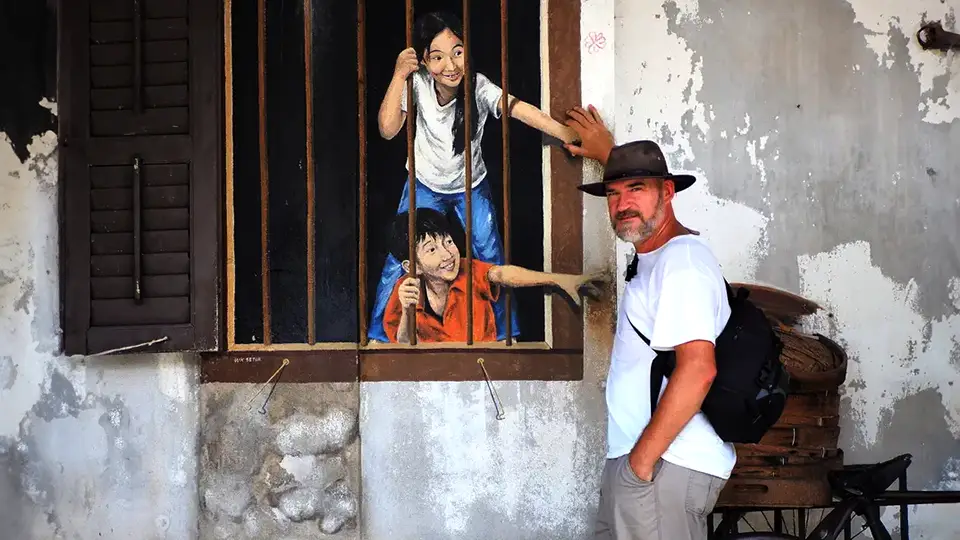 Murale w George Town w Malezji