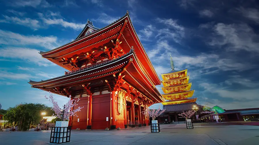 Buddyjska świątynia Sensoji w Tokio