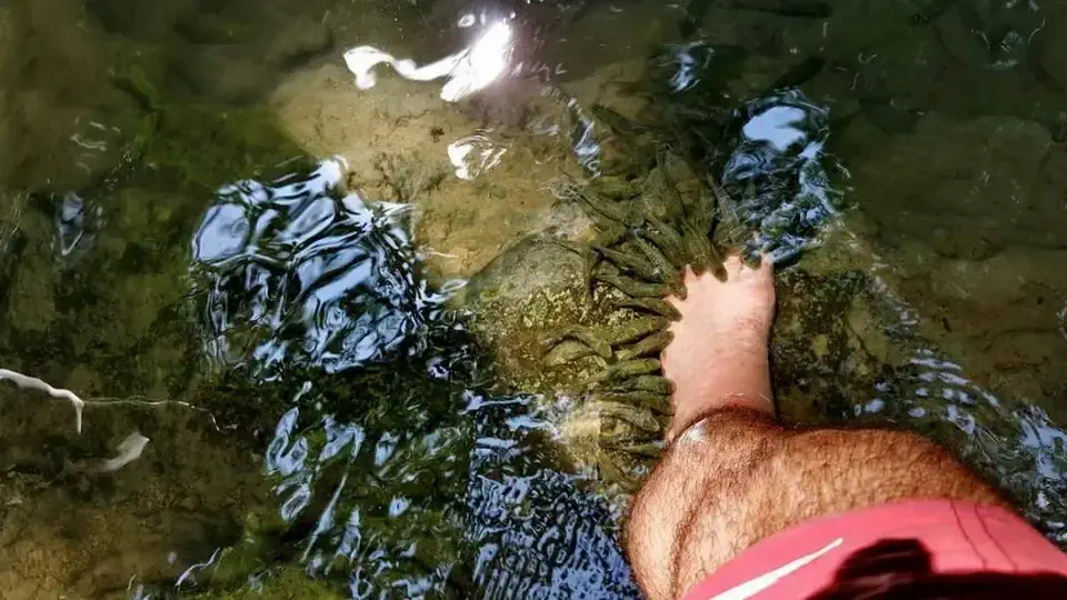 Wodospady Erawan w Tajlandii. Piotr Kiżewski.