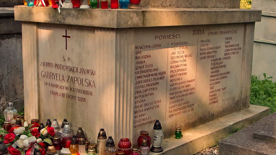 Ukraina - Lwów i Cmentarz Łyczakowski Gabriela Zapolska