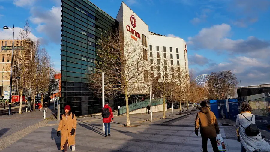 Ulice miasta Birmingham w Anglii