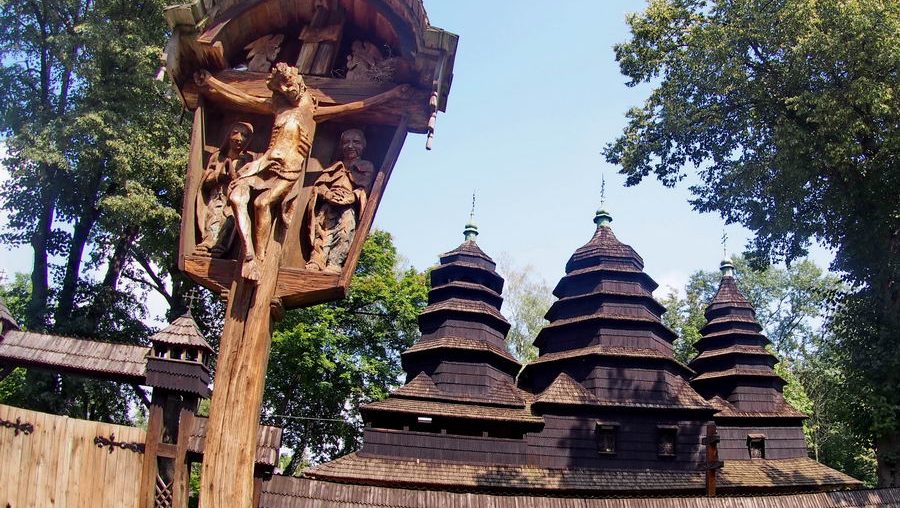 Skansen - Gaj Szewczenki we Lwowie na Ukrainie