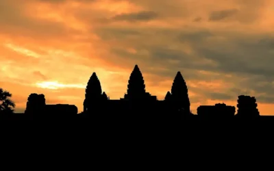 Angkor Wat starożytne ruiny w Siem Reap w Kambodży