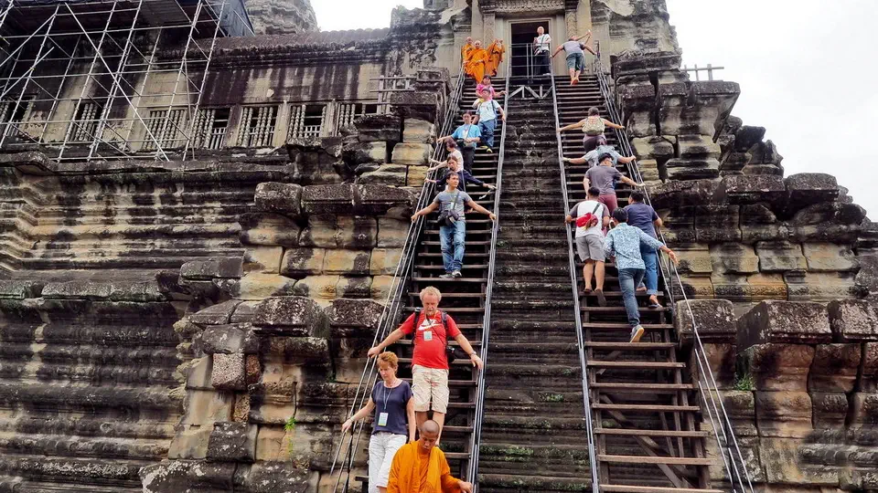 Angkor Wat świątynie w Kambodży. 