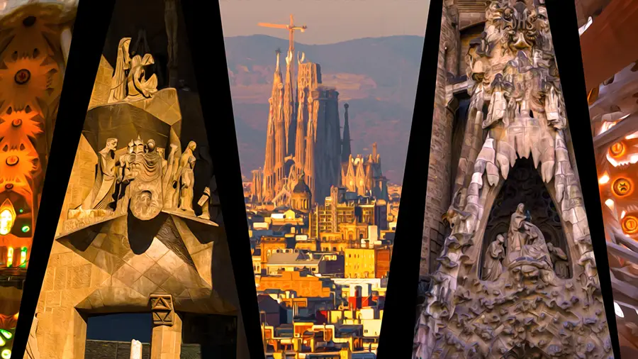 Bazylika Sagrada Familia słynna świątynia w Barcelonie