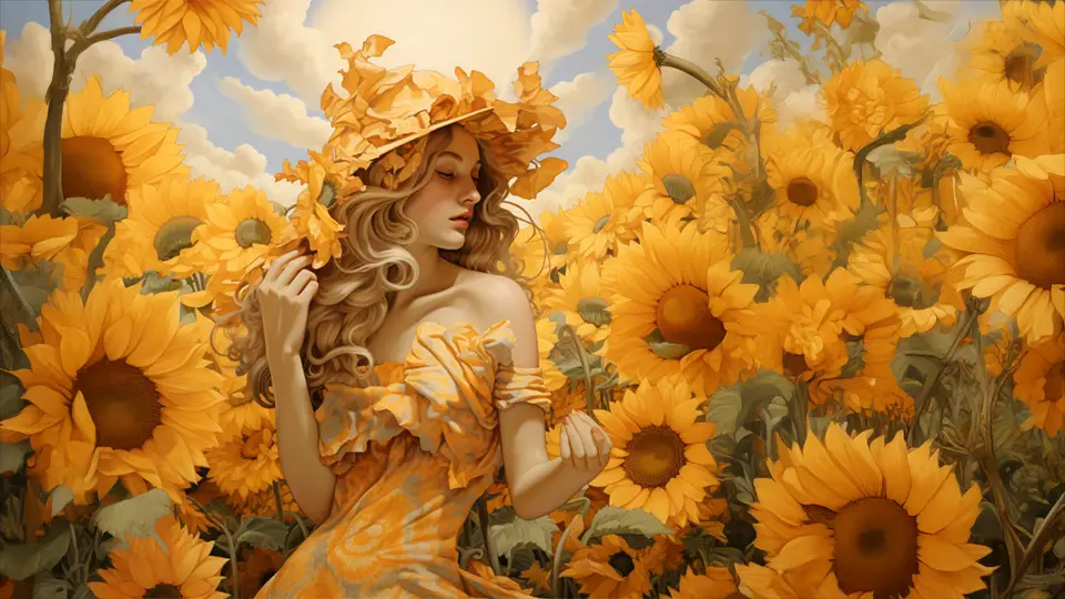 Legenda rumuńska — O słońcu, księżycu i słonecznikach