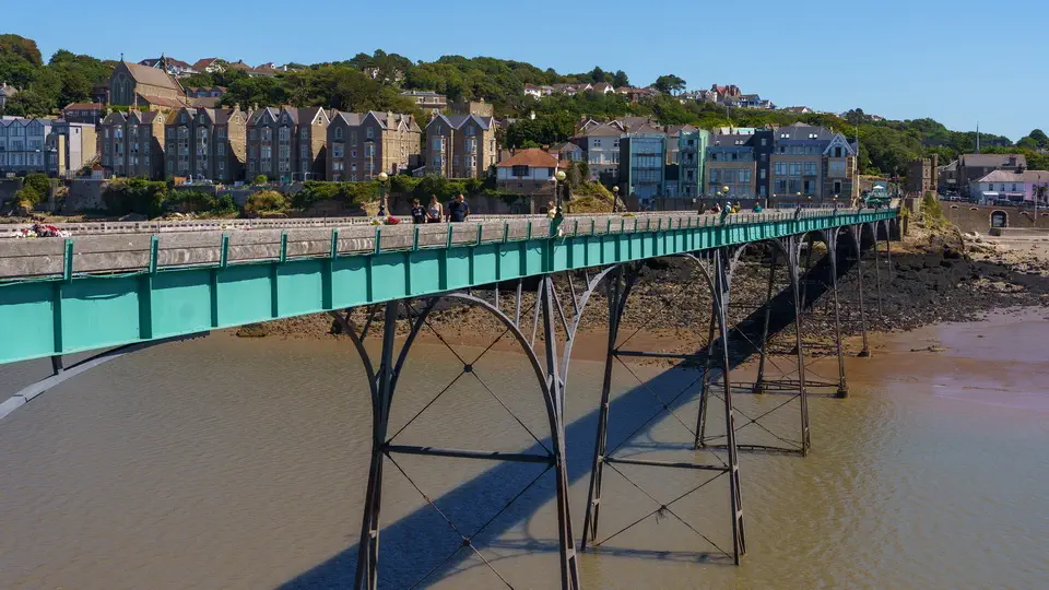 Clevedon koło Bristolu, stare molo na kanale bristolskim