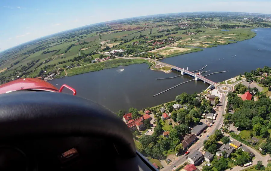 Miasto z lotu ptaka prezentuje się bardzo ciekawie