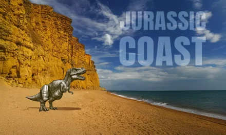 Jurassic Coast koło Bridport w Dorset plaże i kości dinozaurów