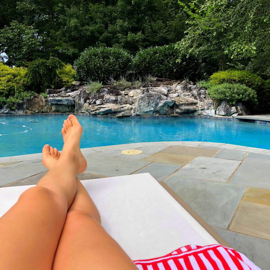 Basen w amerykańskim domu