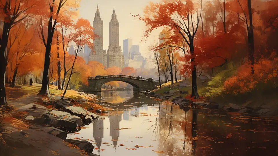 Central Park w Nowym Jorku AI