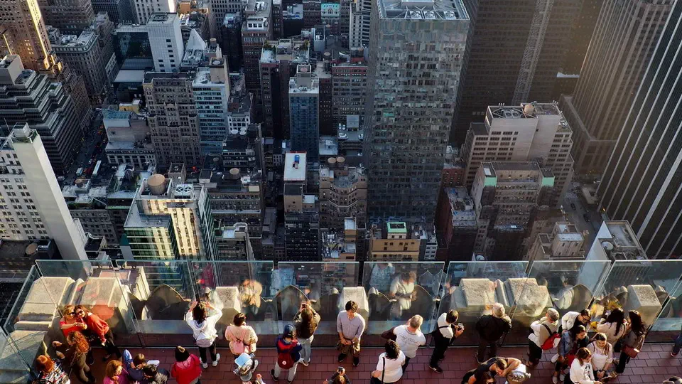 Rockefeller Center. Widok na Nowy Jork.