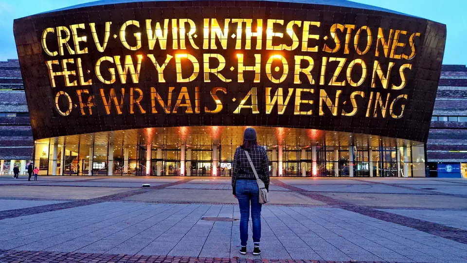 Wales Millennium Center w Cardiff. Magdalena Kiżewska.