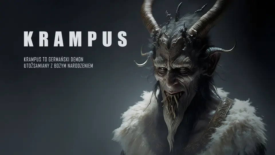Krampus demon świąt Bożego Narodzenia przeciwieństwo Świętego Mikołaja