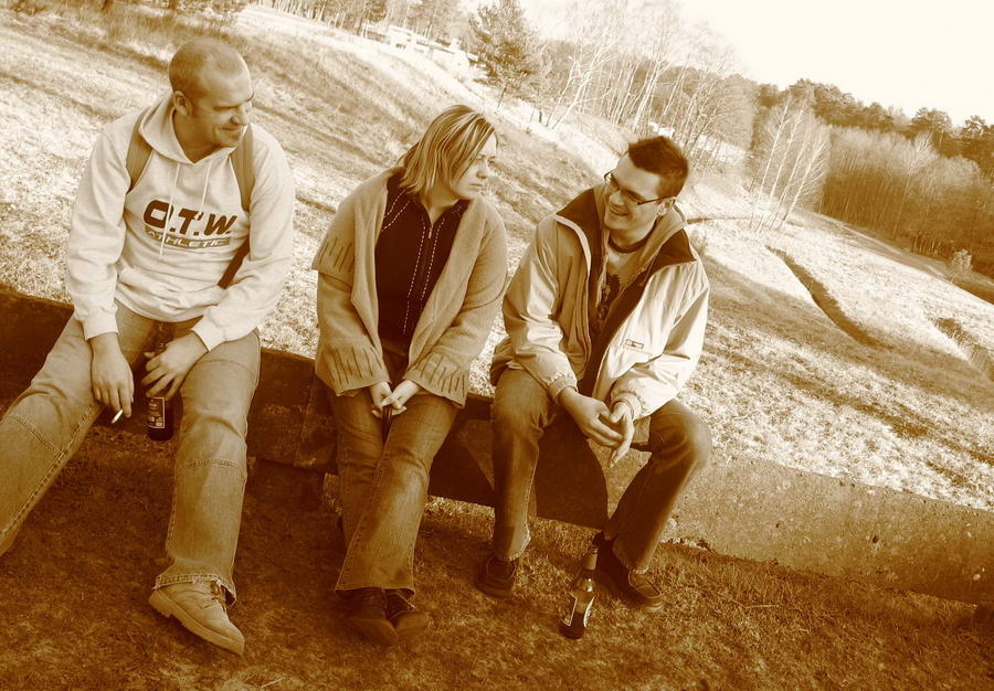 Ewa i Michał Baranowscy z Piotr Kiżewski w Mylofie pod Chojnicami