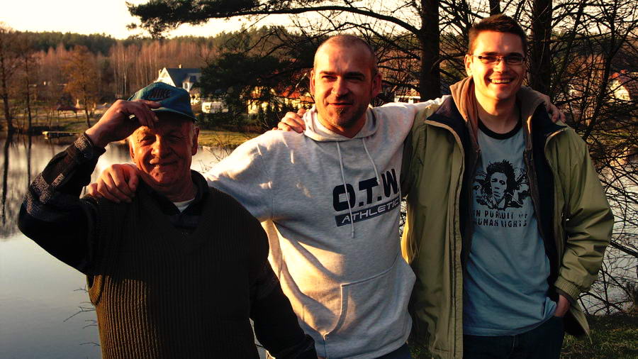 Sprzedawca pstrągów w Mylofie pod Chojnicami