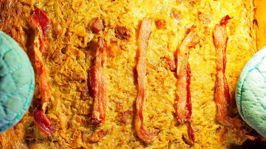 Babka ziemniaczana prosto z pieca.