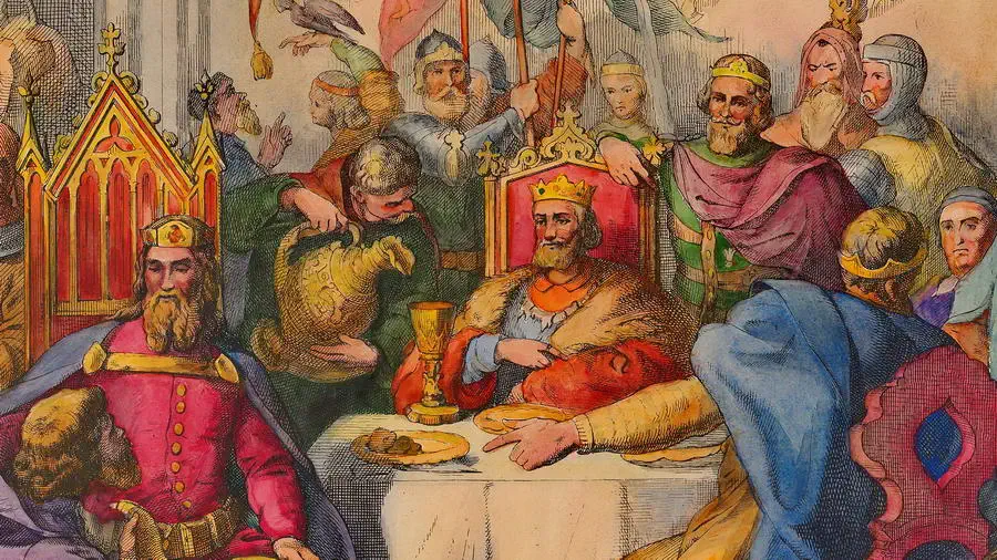 Uczta na dworze króla Kazimierza Wielkiego