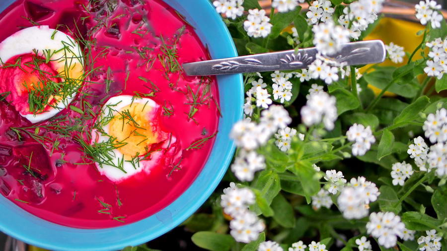Chłodnik z botwinki –  Wiosenna zupa z młodych buraków i kilka ciekawostek o burakach