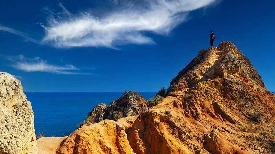 Lagos w Portugalii. Wybrzeże Algarve w Lagos Portugalia