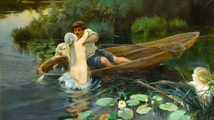 W słowiańskich wierzeniach rusałki zwodziły ludzi i wabiły je na mokradła
