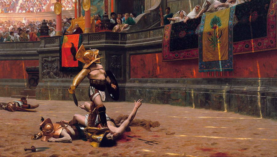 Gladiatorzy na arenie