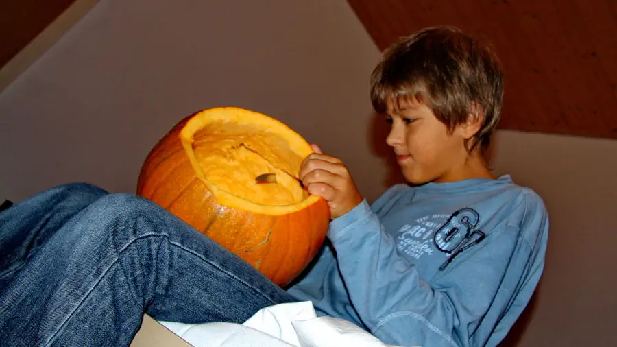 Przygotowanie dyni na Halloween Artur Baumann