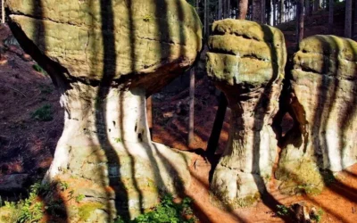 Głazy Krasnoludków w Gorzeszowie magia sudeckich formacji skalnych