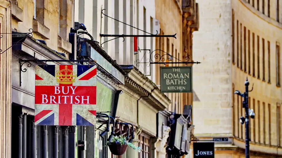 Miasto Bath w Anglii.