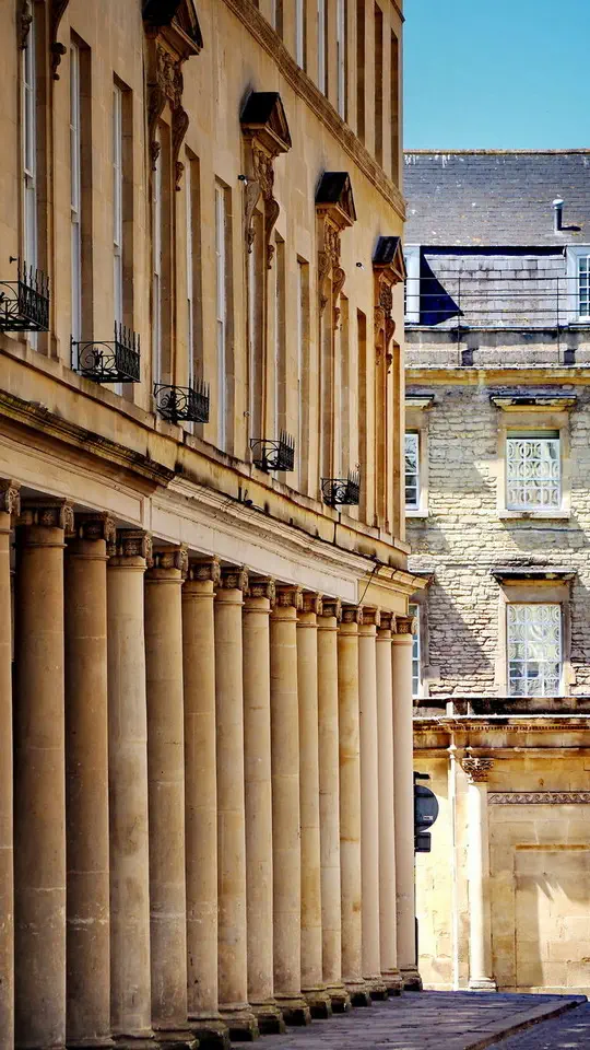 Miasto Bath w Anglii.