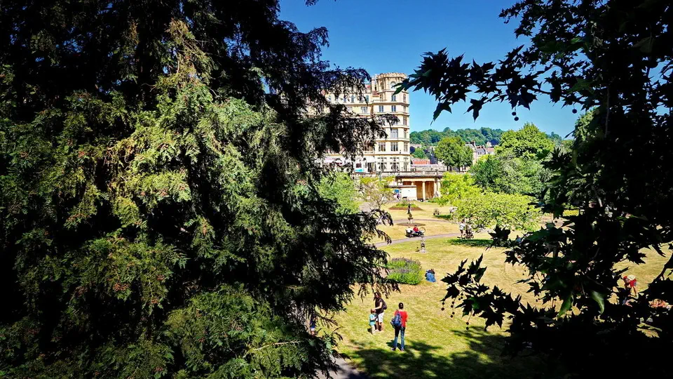 Miasto Bath w Anglii.