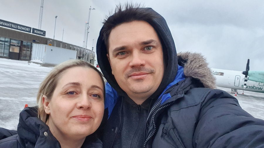 Zdjęcie z lotniska w Norwegii