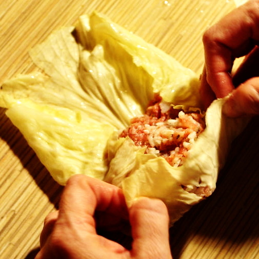 Zawijanie gołąbków. Etap 2