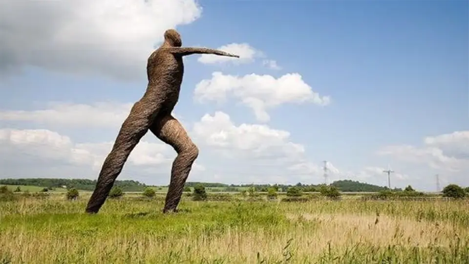 Willow Man z Bridgwater w Somerset, Anglia.