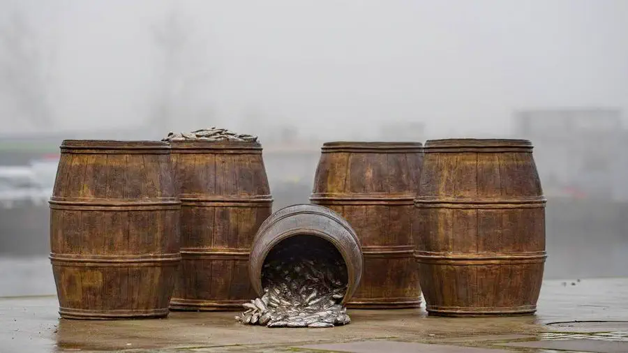 Pomnik Śledzie w beczkach - Szczecin