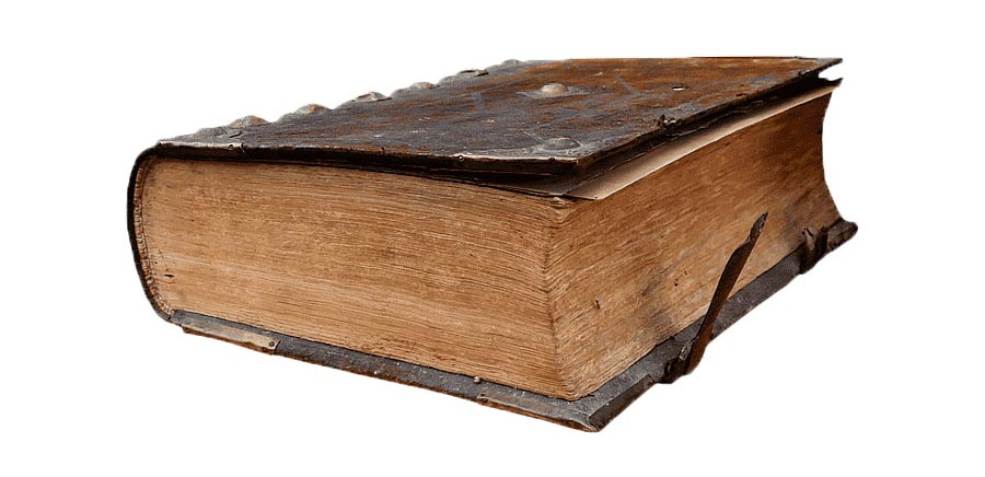 Stara księga oprawiona skórą