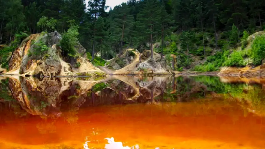 Kolorowe Jeziorka w Rudawach Janowickich poprzemysłowy cud natury