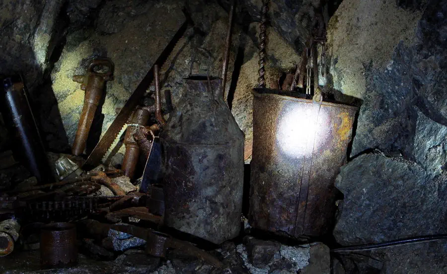 Eksponaty z muzeum w kopalni uranu w Podgórzu