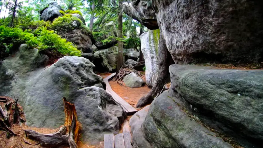 Błędne Skały w Sudetach formacje skalne i inne atrakcje
